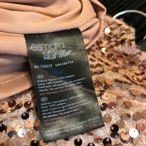 Pink Sequin Embellished Mini Dress - Picture 6 of 6